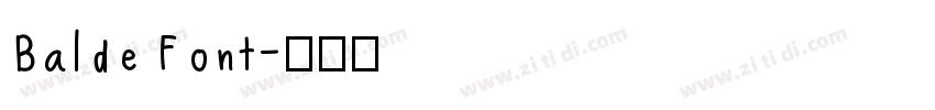 Balde Font字体转换